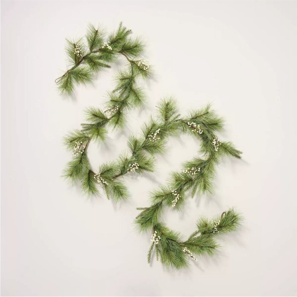 12” Faux Needle Pine & Snowberry  Garland Hearth & Hand Magnolia